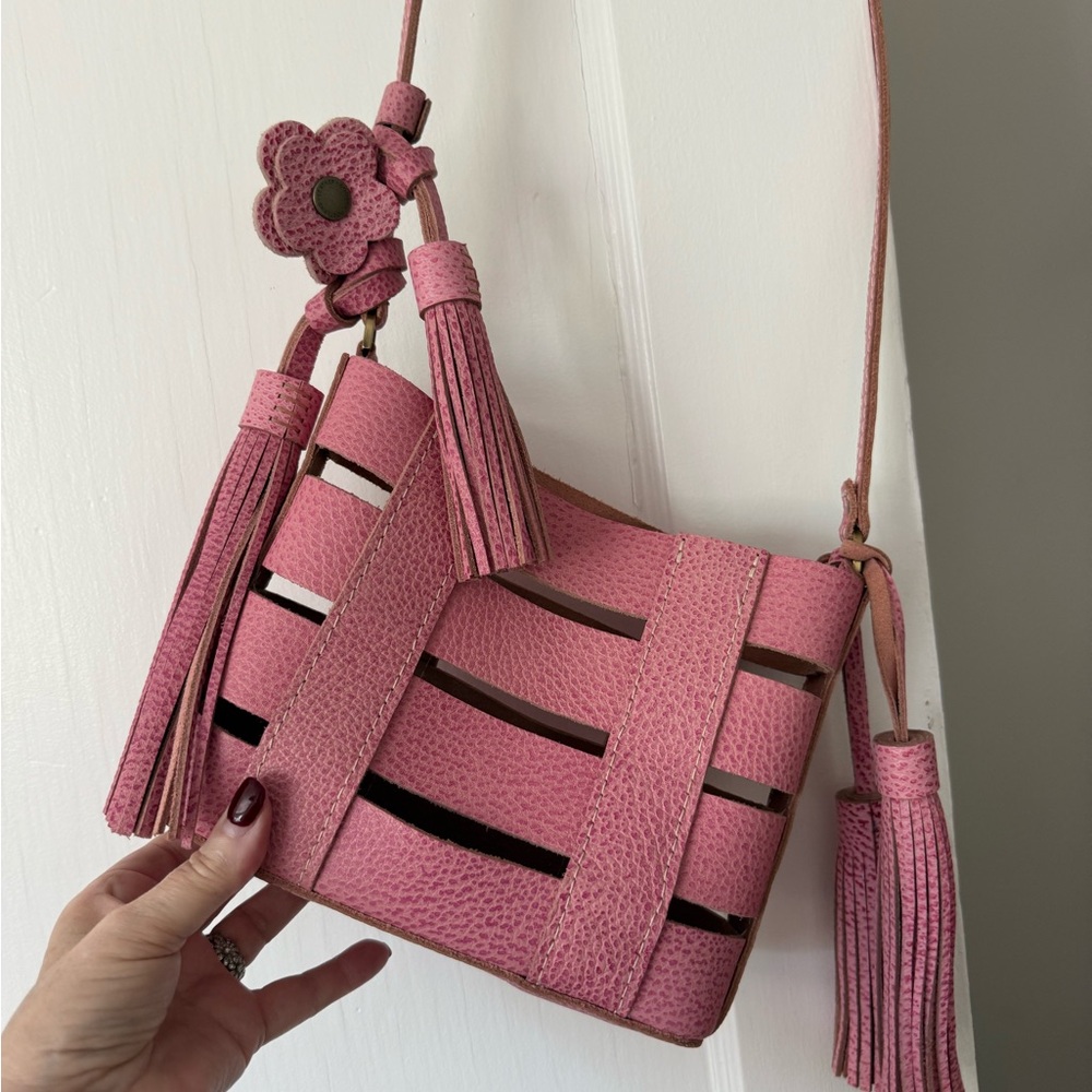Portland Leather Goods Basket Bag with accessories